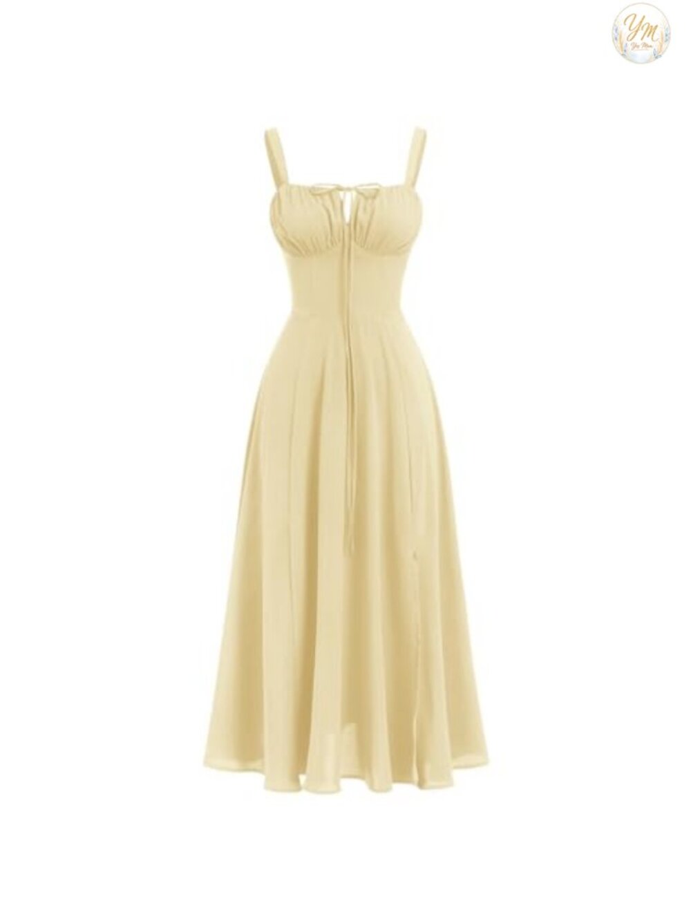 Women's Floral Corset Dress Sleeveless Lace Up Midi A-Line Sundress